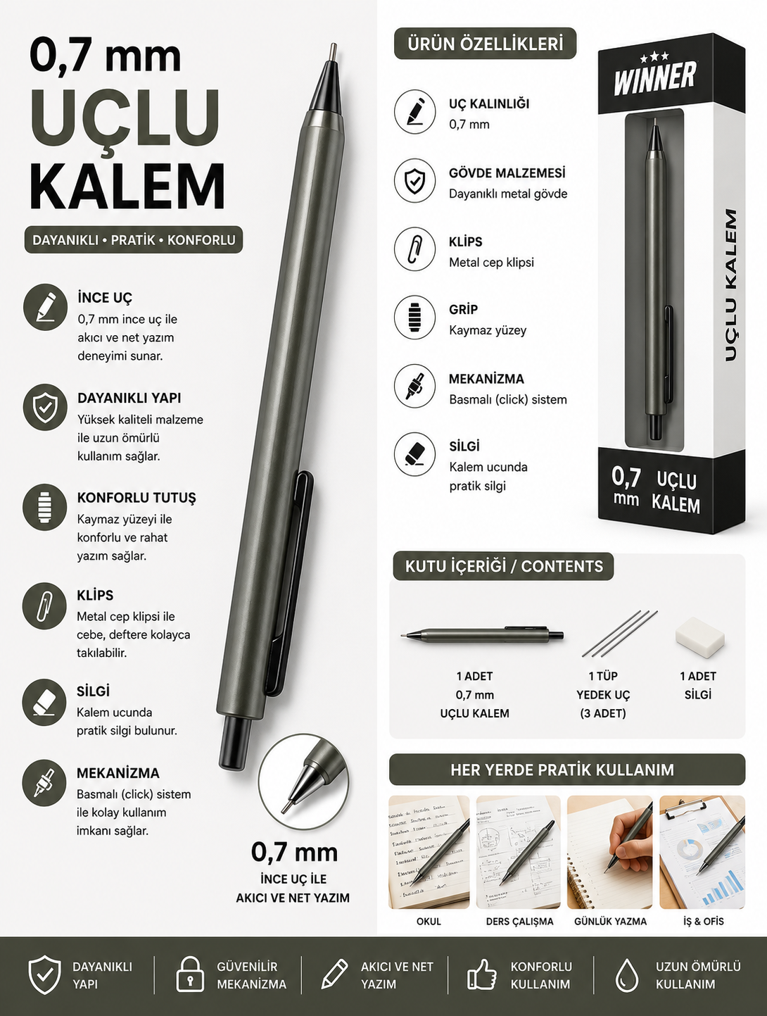 UFEN Versatil Uçlu Kalem görsel 1